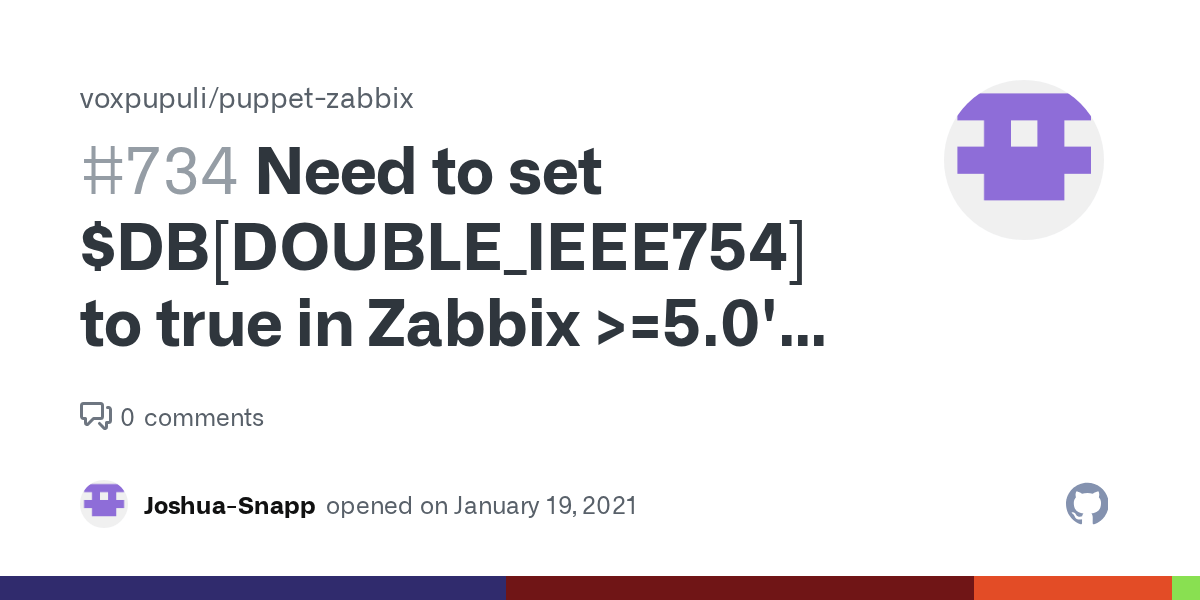 Need to set DB[DOUBLE_IEEE754] to true in Zabbix >=5.0's zabbix.conf.php. · Issue 734