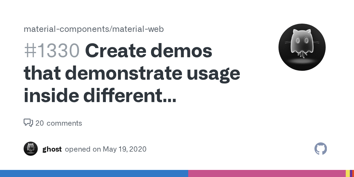 Create demos that demonstrate usage inside different frameworks · Issue