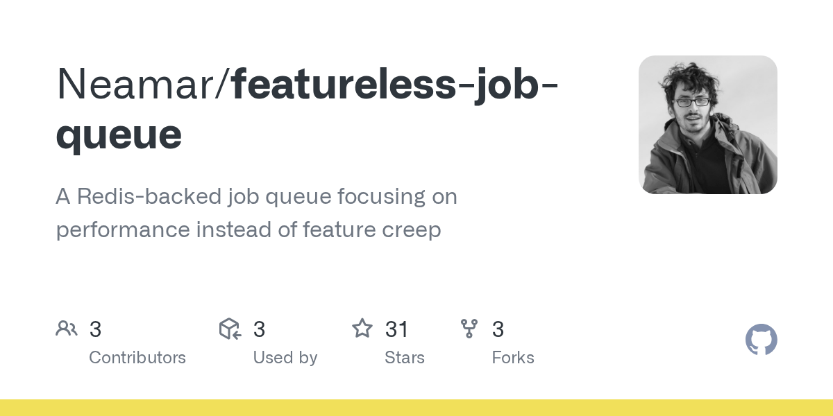GitHub Neamar/featurelessjobqueue A Redisbacked job queue