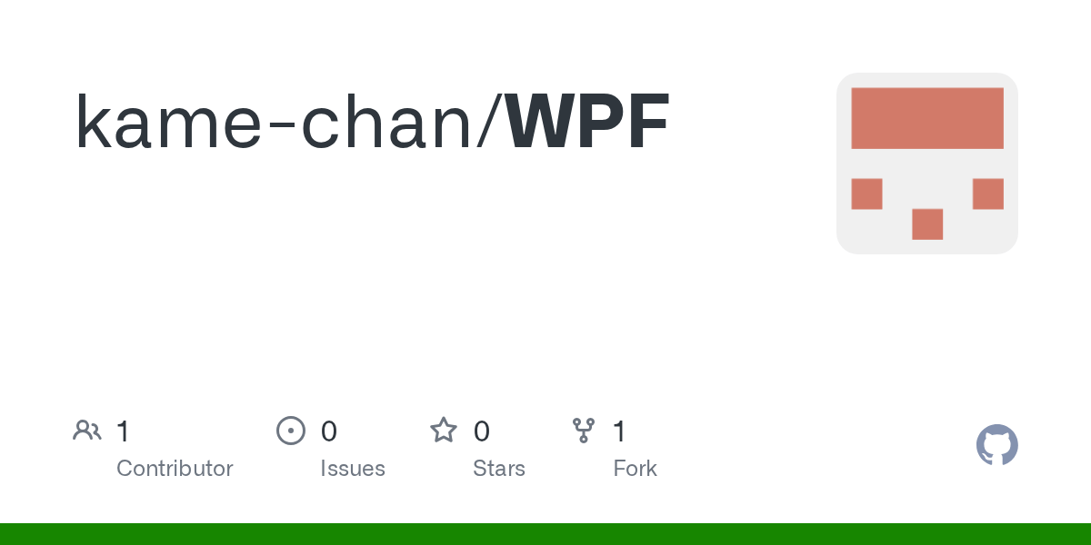 GitHub kamechan/WPF
