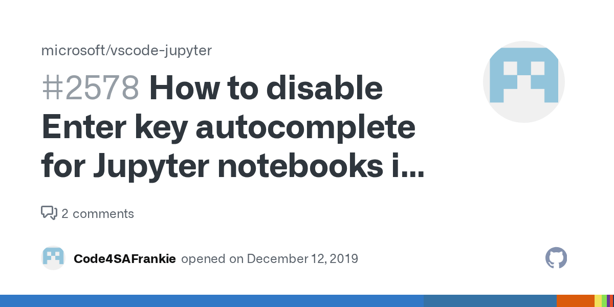 How to disable Enter key for Jupyter notebooks in Visual