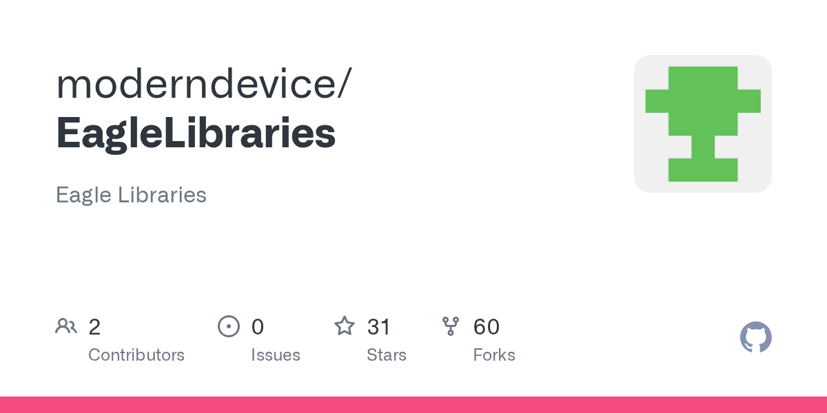GitHub moderndevice/EagleLibraries Eagle Libraries