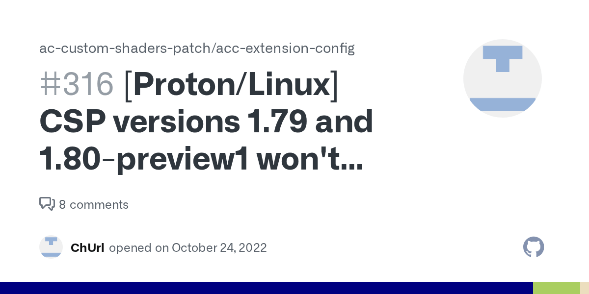 [Proton/Linux] CSP versions 1.79 and 1.80preview1 won't load ("Can't
