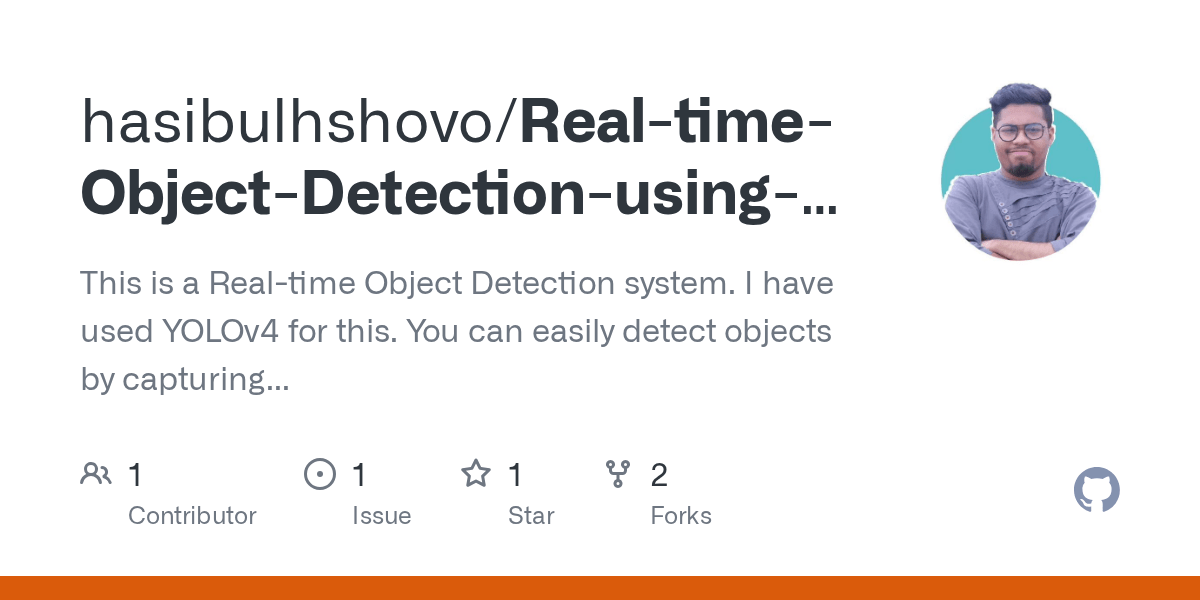 GitHub iamhasibul/RealtimeObjectDetectionusingYOLOv4inGoogle