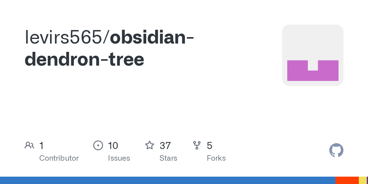 GitHub levirs565/obsidiandendrontree