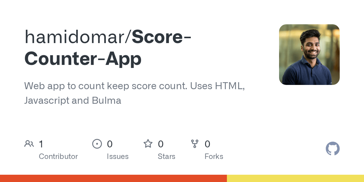 GitHub hamidomar/ScoreCounterApp  app to count keep score count