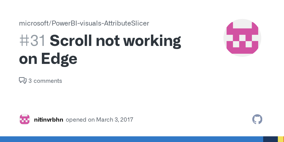 Scroll not working on Edge · Issue 31 · microsoft/PowerBIvisuals