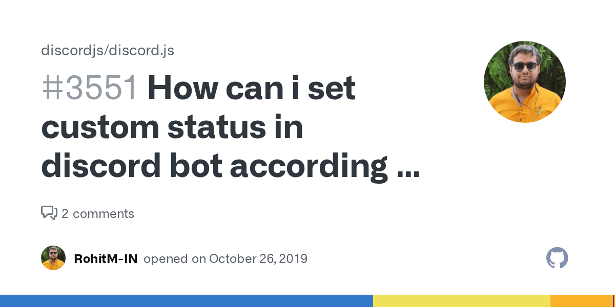 How can i set custom status in discord bot according to new update