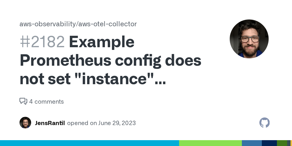Example Prometheus config does not set "instance" metric label properly