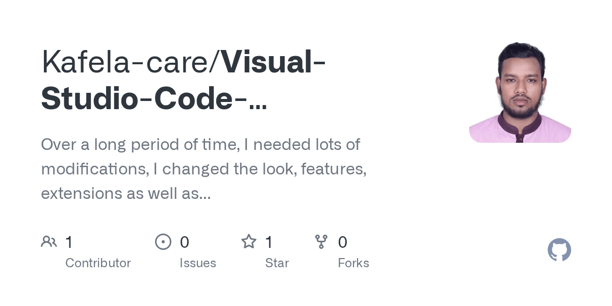 GitHub Kafelacare/VisualStudioCodeCustomization Over a long