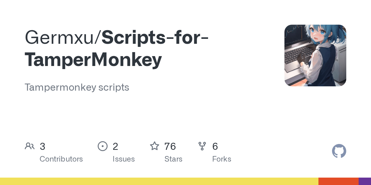 GitHub Germxu/ScriptsforTamperMonkey Tampermonkey scripts