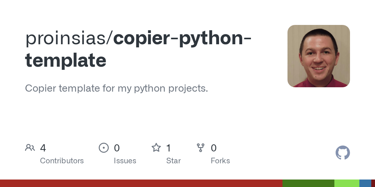 GitHub proinsias/copierpythontemplate Copier template for my