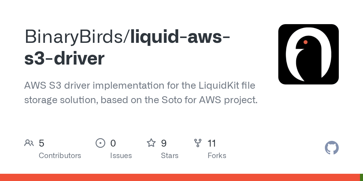GitHub BinaryBirds/liquidawss3driver AWS S3 driver implementation