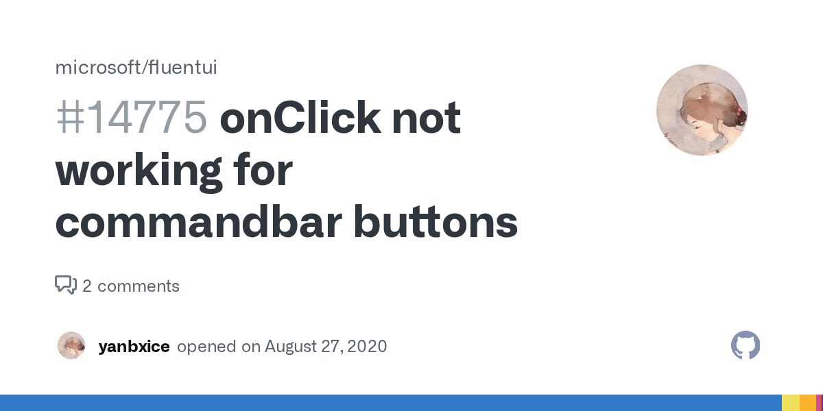 onClick not working for commandbar buttons · Issue 14775 · microsoft