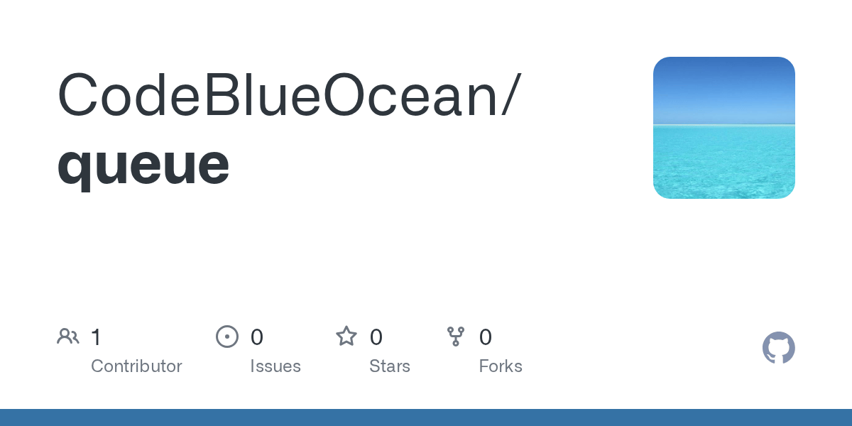 GitHub CodeBlueOcean/queue