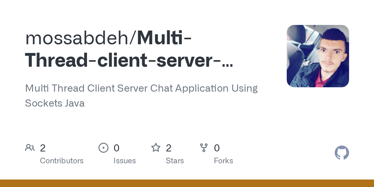 GitHub mossabdeh/MultiThreadclientserverchatwithSockets Multi