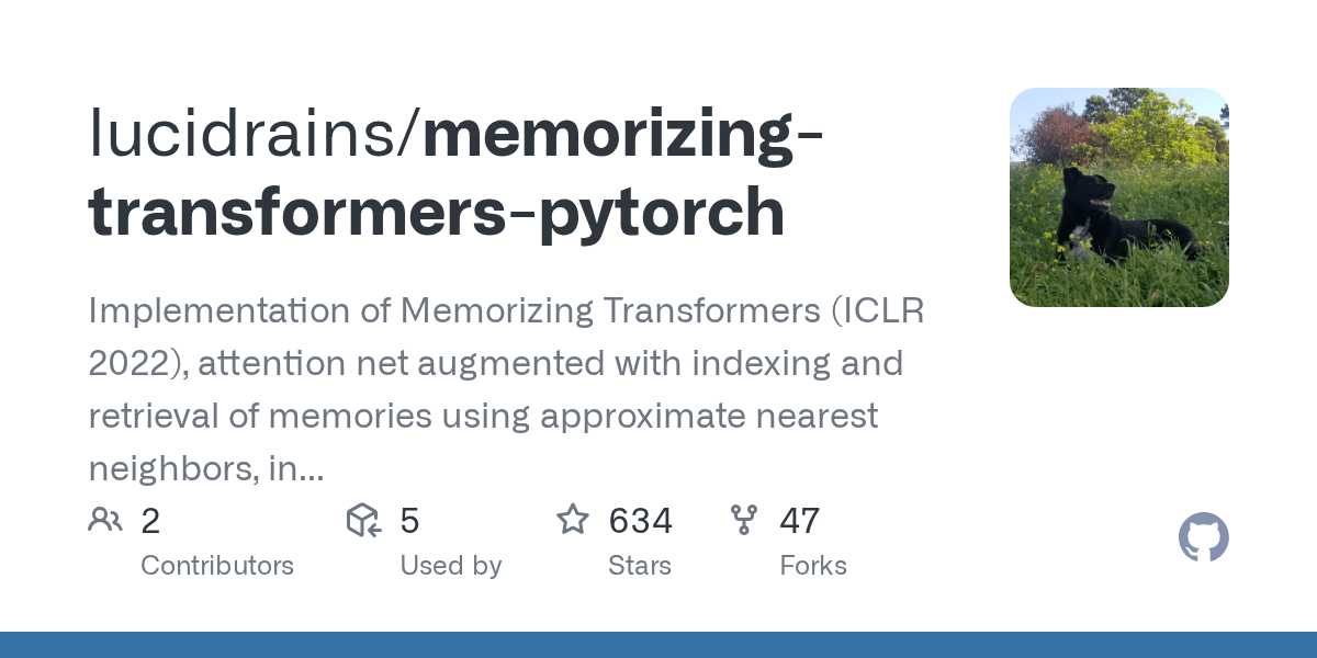 Releases · lucidrains/memorizingtransformerspytorch · GitHub