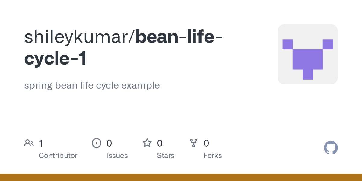 GitHub shileykumar/beanlifecycle1 spring bean life cycle example