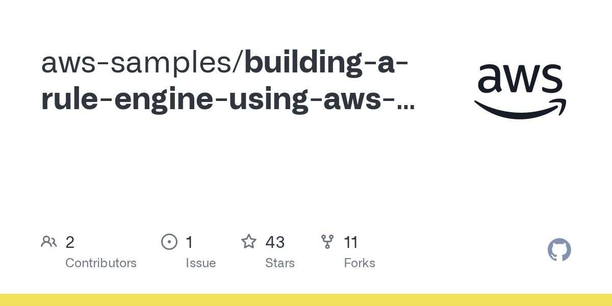 Actions · aws-samples/building-a-rule-engine-using-aws-lambda-dynamodb