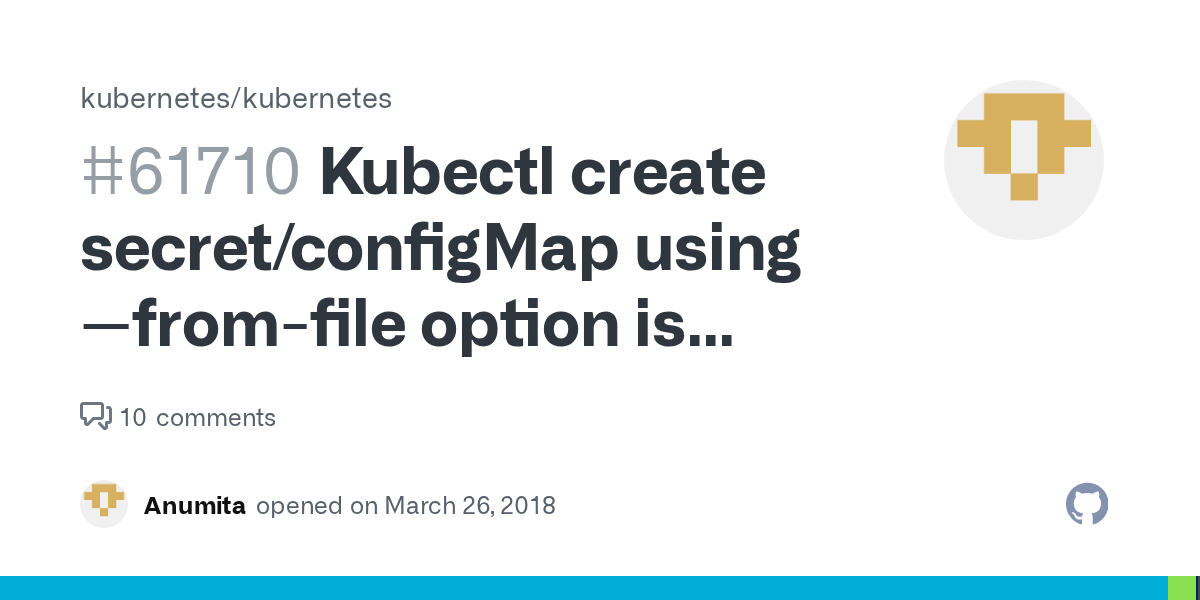 Kubectl create secret/configMap using fromfile option is failing