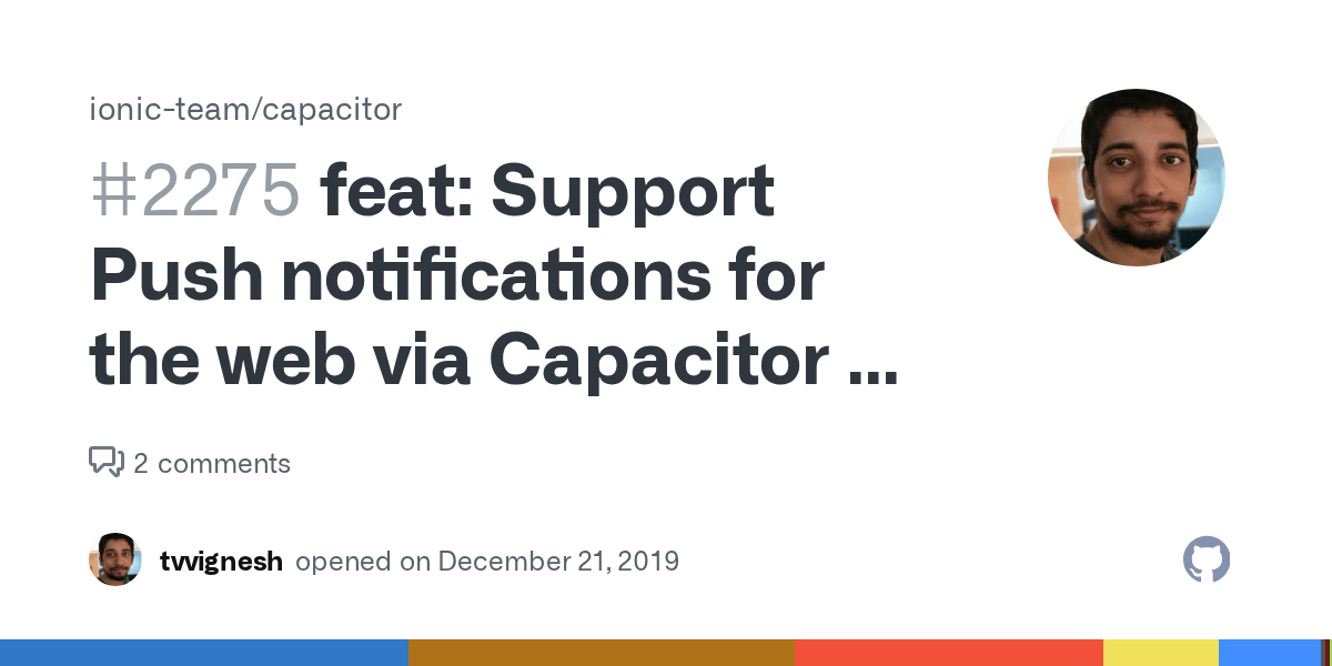 feat Support Push notifications for the web via Capacitor push