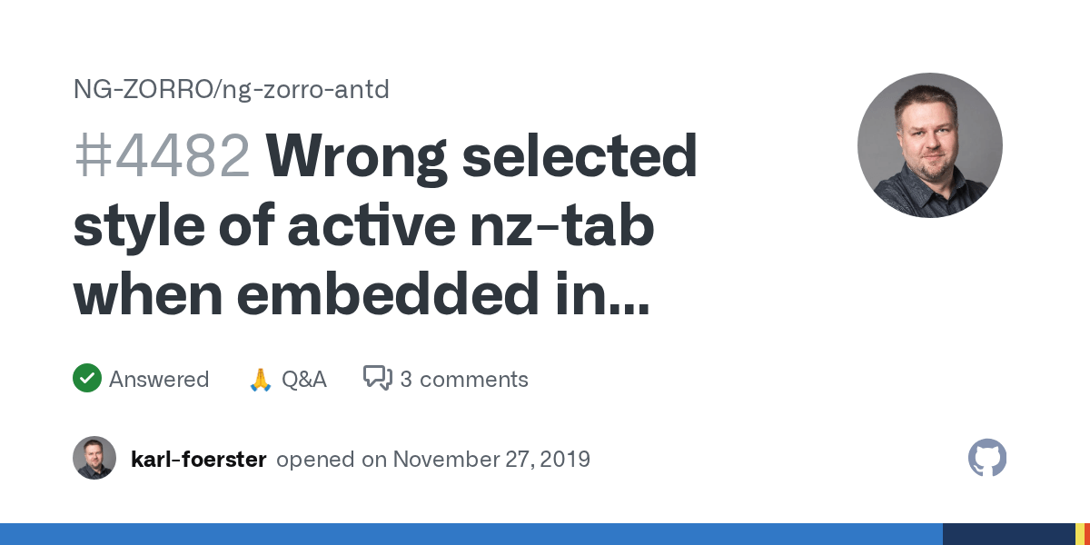 Wrong selected style of active nztab when embedded in expandable nz