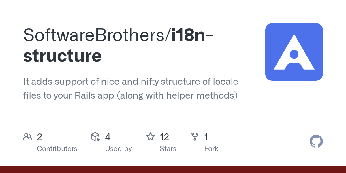 GitHub SoftwareBrothers/i18nstructure It adds support of nice and