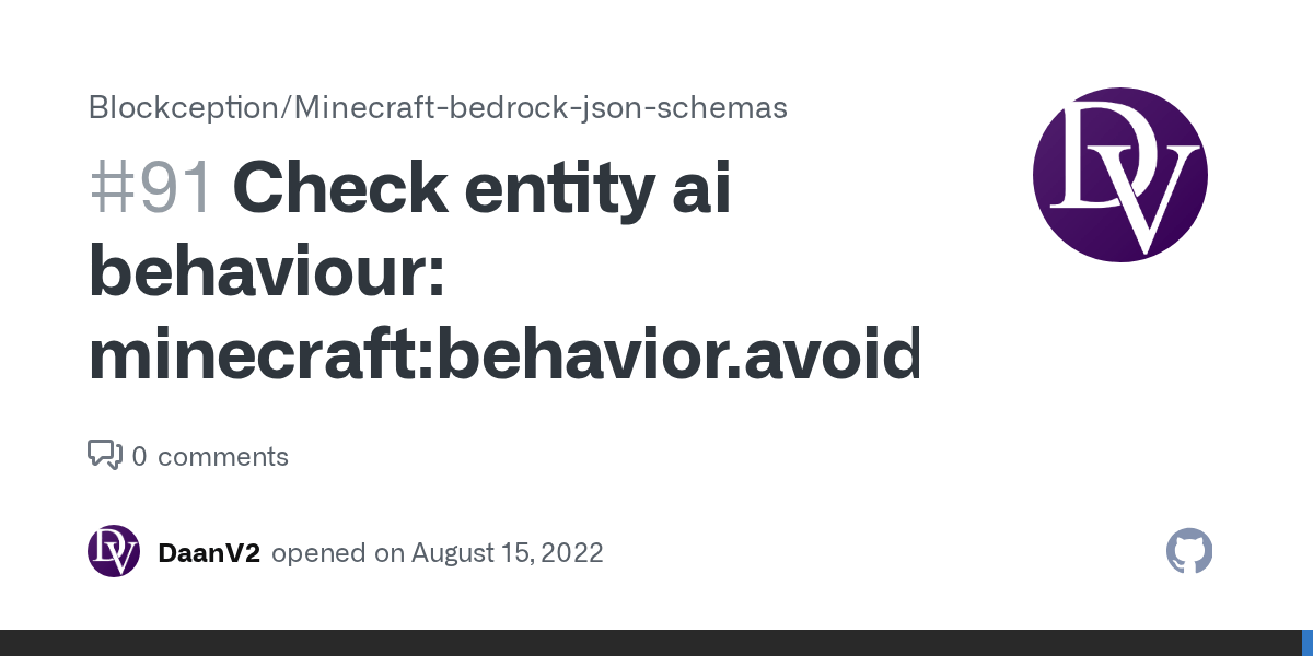 Check entity ai behaviour minecraftbehavior.avoid_block · Issue 91