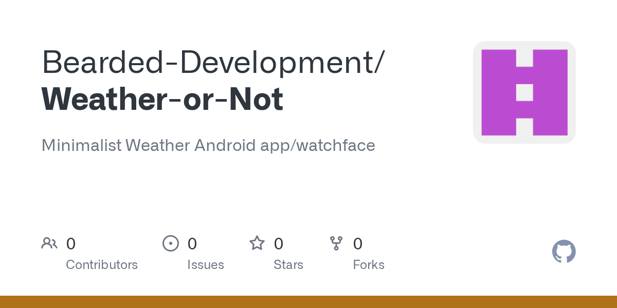 GitHub BeardedDevelopment/WeatherorNot Minimalist Weather Android