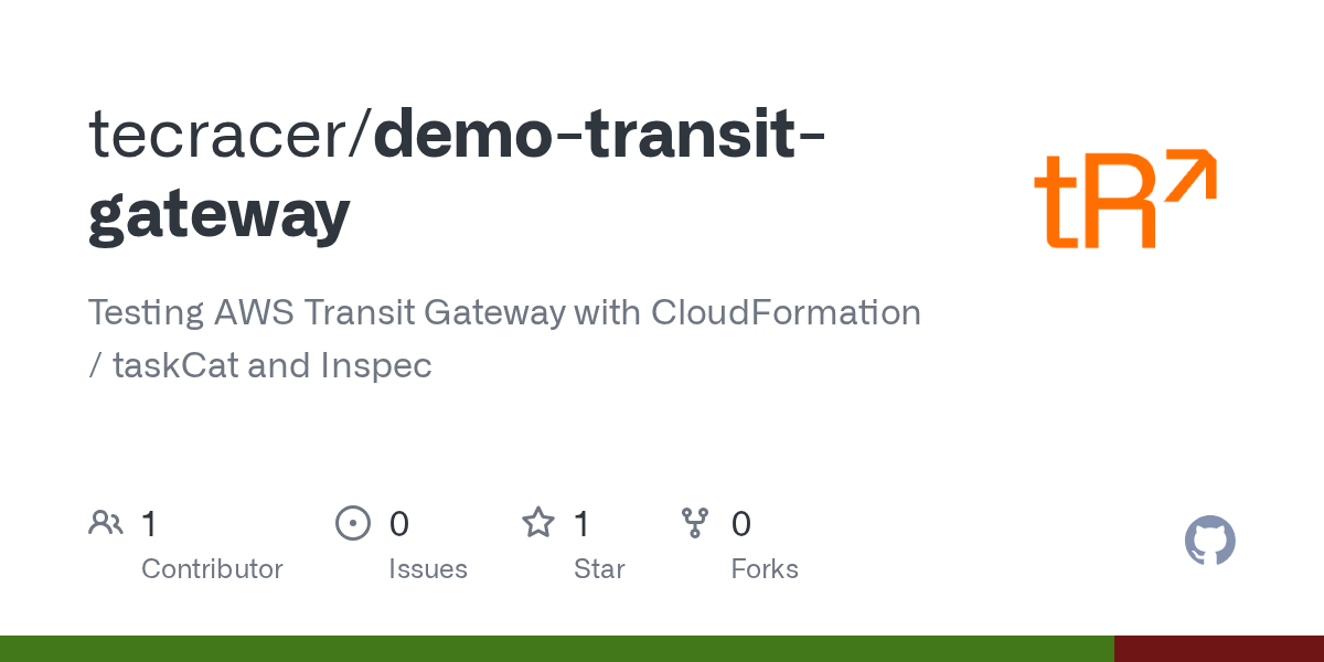 GitHub tecracer/demotransitgateway Testing AWS Transit Gateway