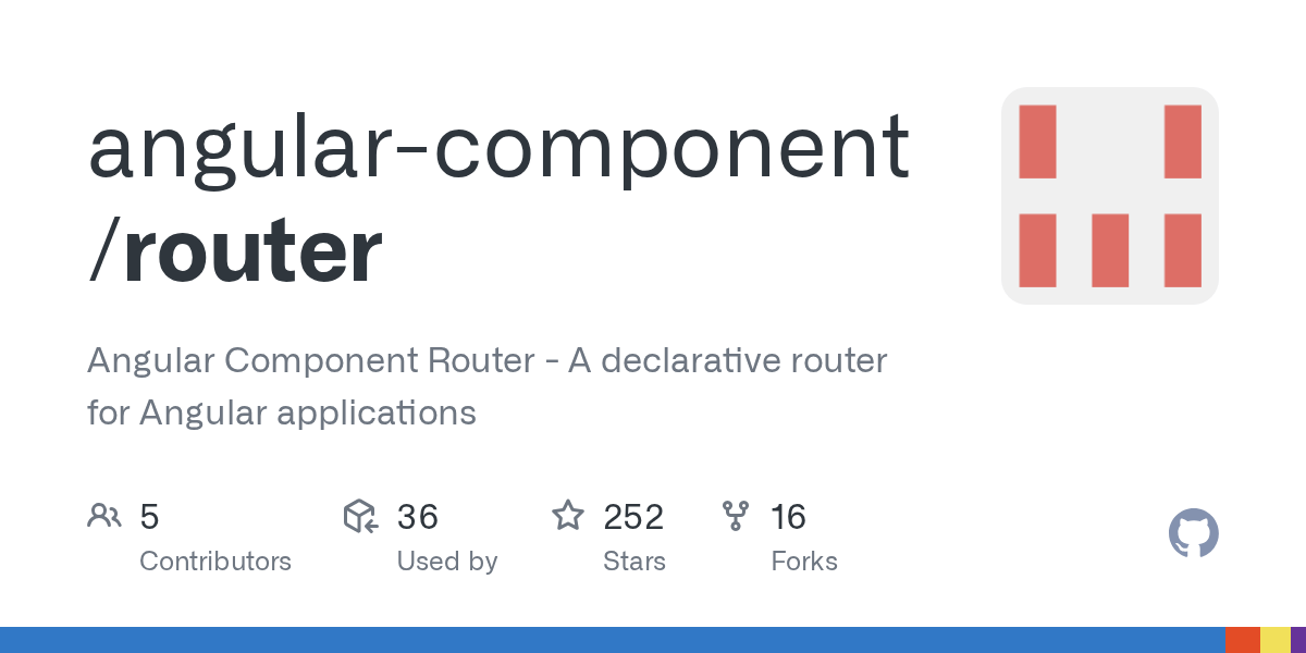 GitHub Angular Component Router A