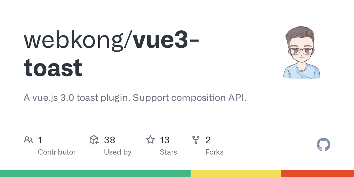 GitHub webkong/vue3toast A vue.js 3.0 toast plugin. Support