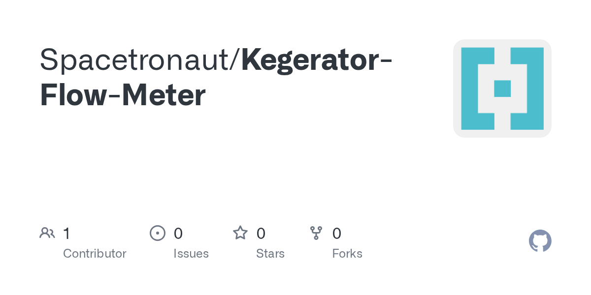 GitHub Spacetronaut/KegeratorFlowMeter