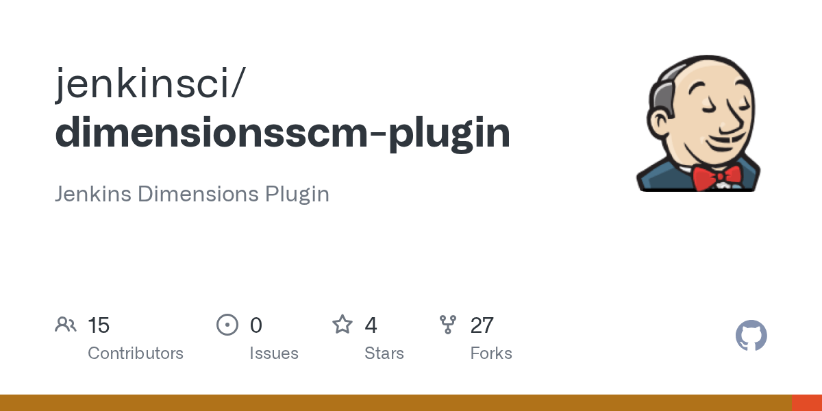 GitHub jenkinsci/dimensionsscmplugin Jenkins Dimensions Plugin