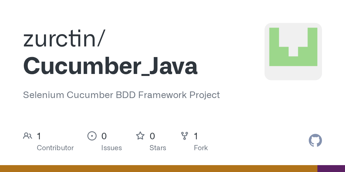 GitHub zurctin/Cucumber_Java Selenium Cucumber BDD Framework Project