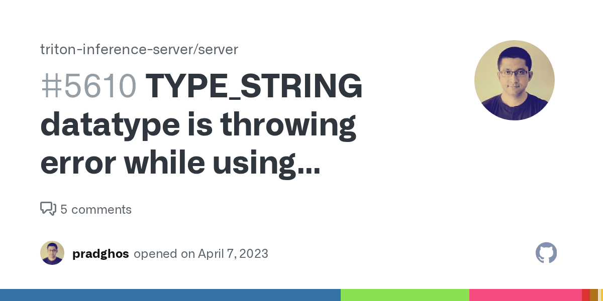 TYPE_STRING datatype is throwing error while using tritonserver/Python backend/HTTP endpoint for