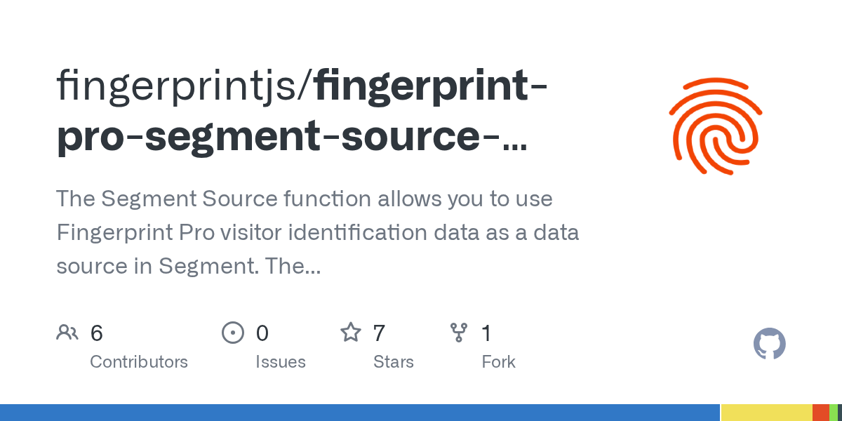 GitHub fingerprintjs/fingerprintprosegmentsourcefunction The