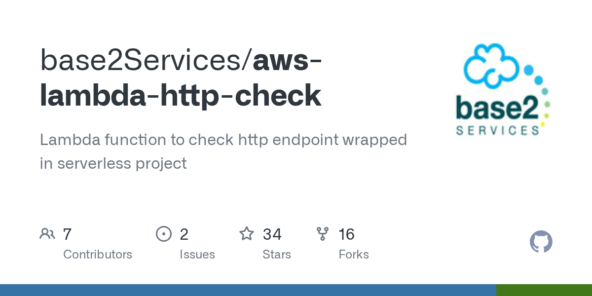 GitHub base2Services/awslambdahttpcheck Lambda function to check