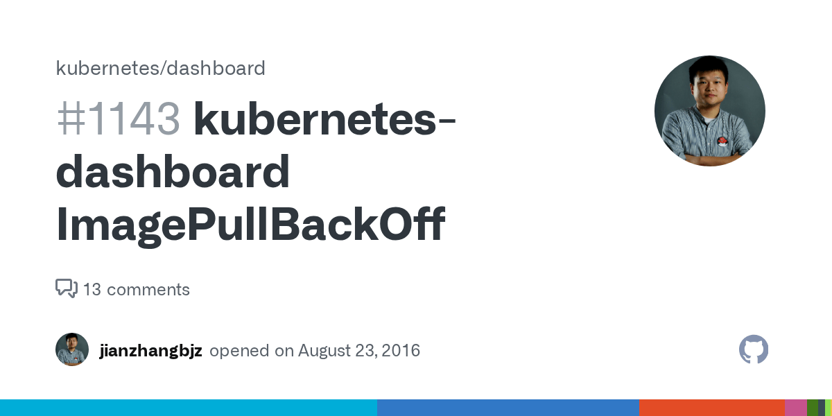 ImagePullBackOff · Issue 1143 ·
