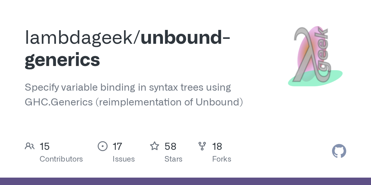 GitHub lambdageek/unboundgenerics Specify variable binding in