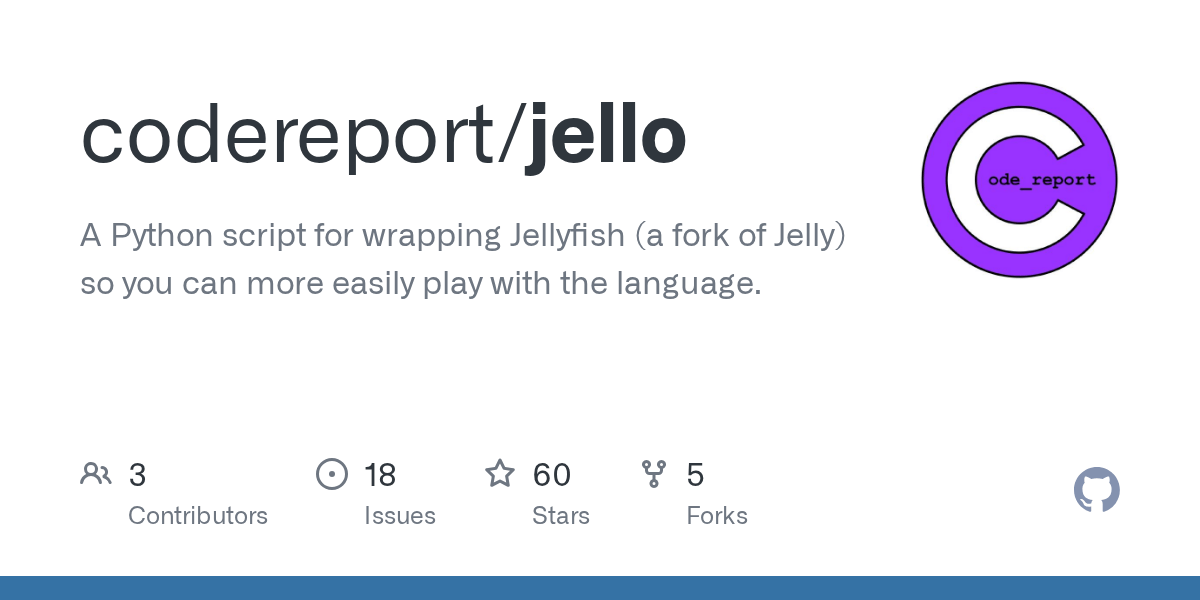 GitHub codereport/jello A Python script for wrapping the jelly
