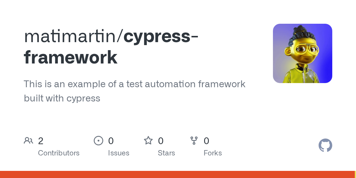 GitHub matimartin/cypressframework This is an example of a test