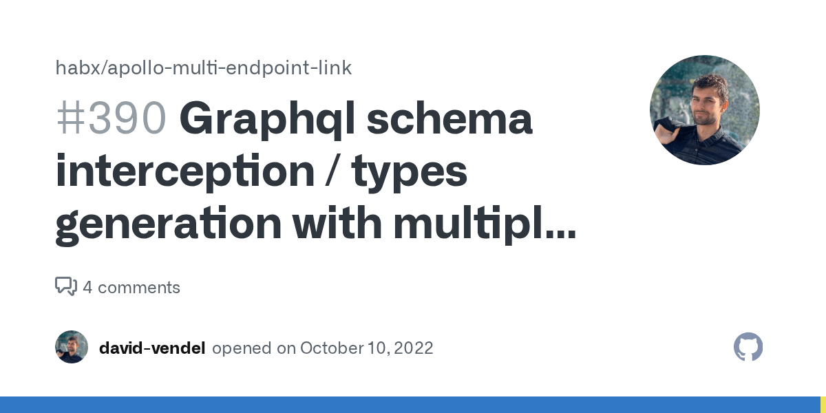 Graphql schema interception / types generation with multiple endpoints