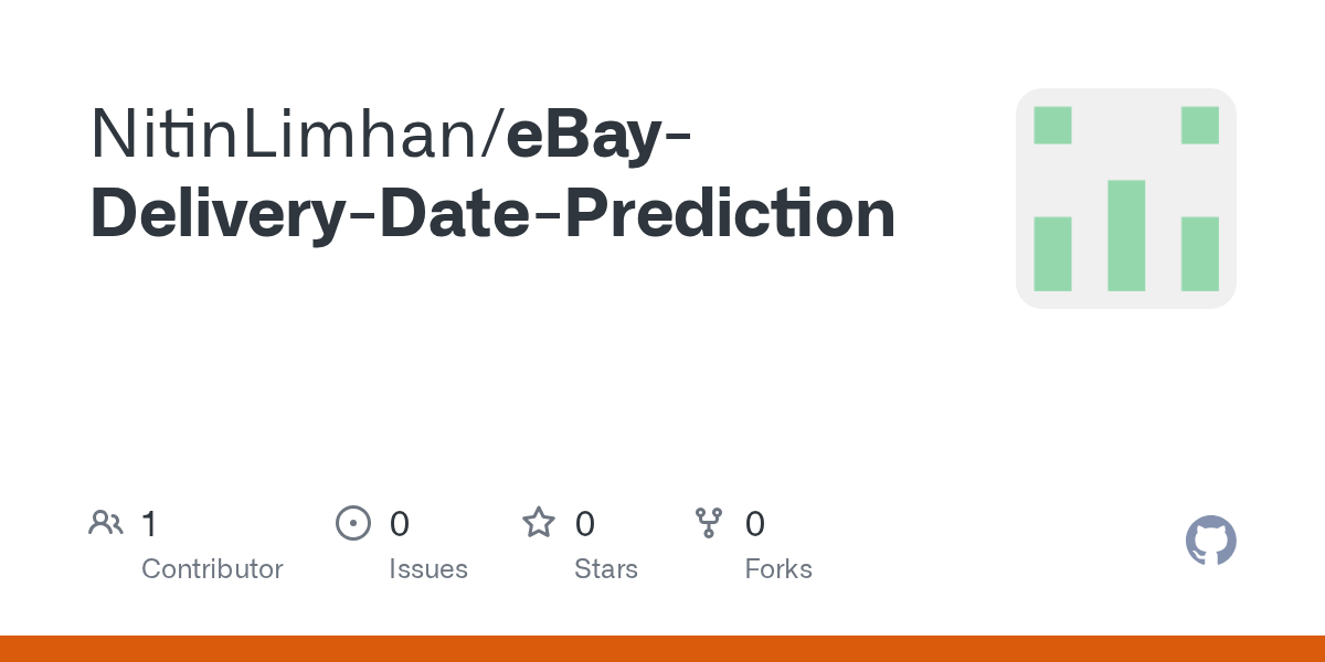 GitHub NitinLimhan/eBayDeliveryDatePrediction