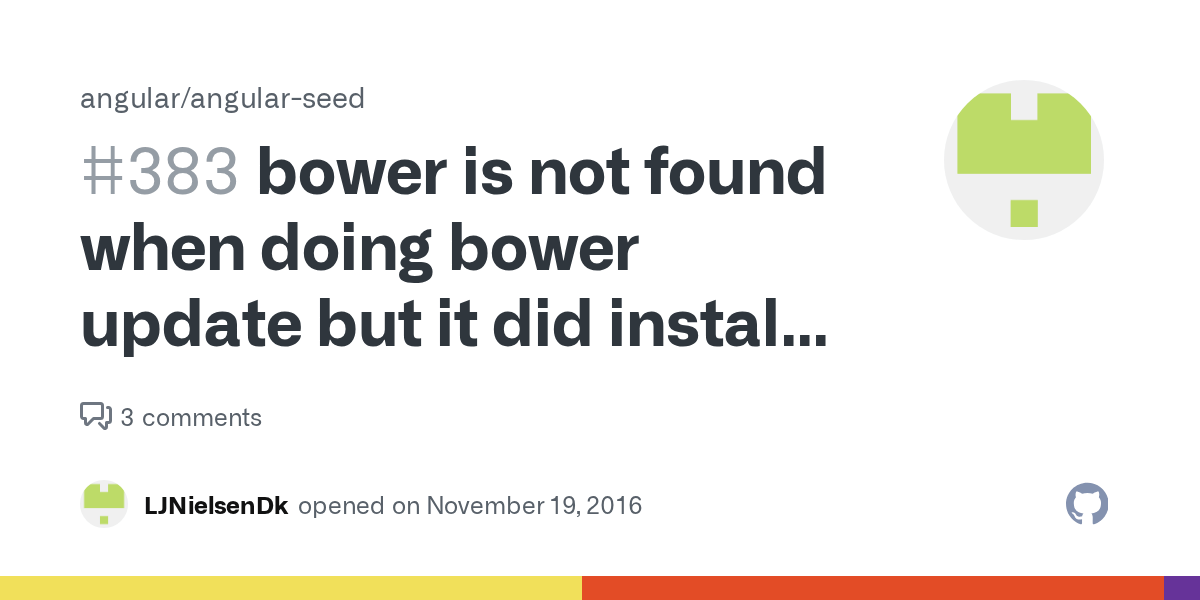 bower is not found when doing bower update but it did install the
