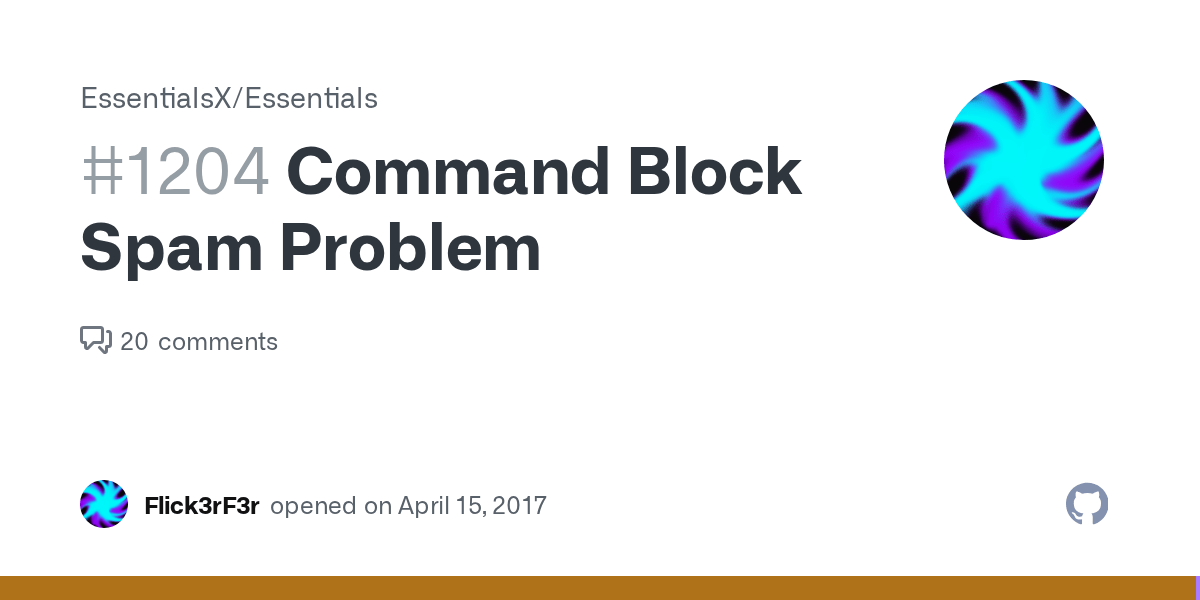 Command Block Spam Problem · Issue 1204 · EssentialsX/Essentials · GitHub