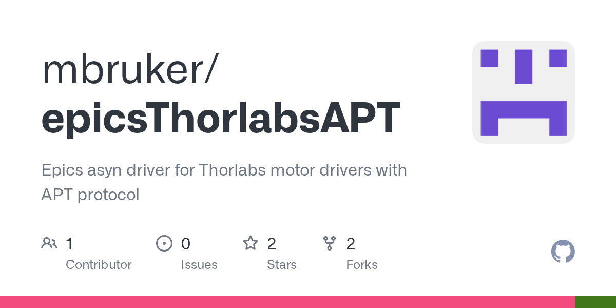 GitHub mbruker/epicsThorlabsAPT Epics asyn driver for Thorlabs motor