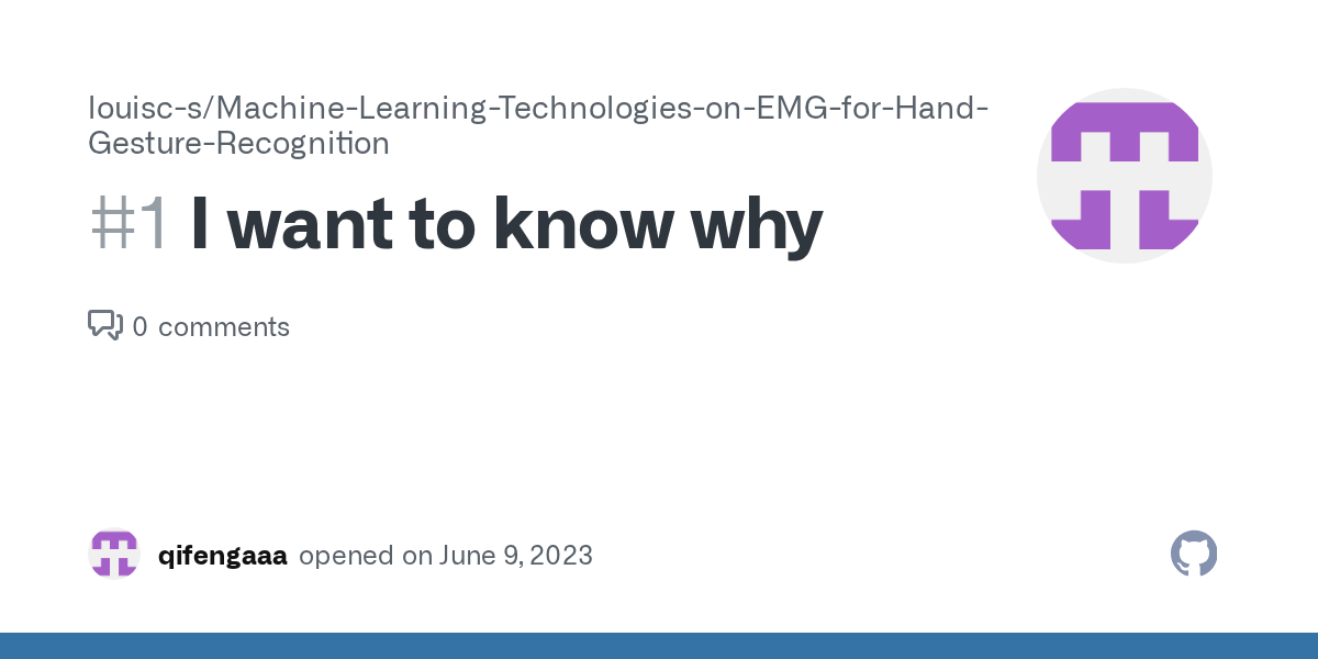 I want to know why · Issue 1 · louiscs/MachineLearningTechnologies