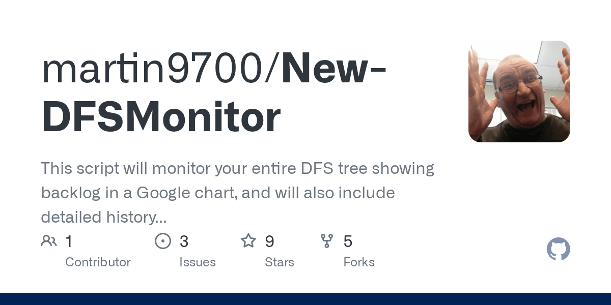 GitHub martin9700/NewDFSMonitor This script will monitor your