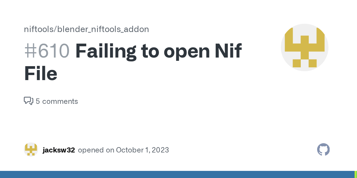 Failing to open Nif File · Issue 610 · niftools/blender_niftools_addon